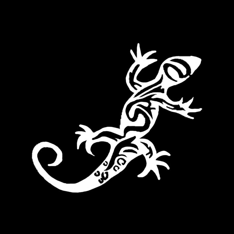 12.5cm*10.9cm Fashion Vinyl Lizard Decor Car Stickers Bumper Car Window  Decals Car Styling Accessories
