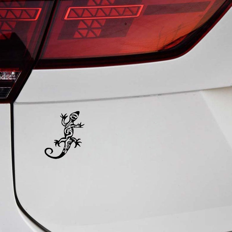 12.5cm*10.9cm Fashion Vinyl Lizard Decor Car Stickers Bumper Car Window  Decals Car Styling Accessories