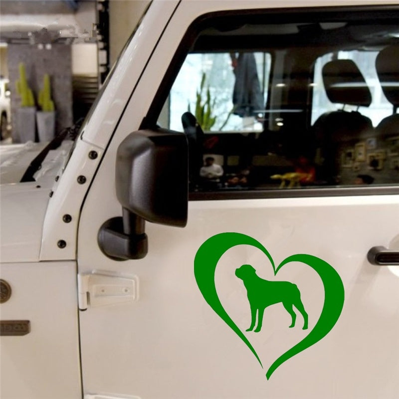 14cm*13.8cm ROTTWEILER DOG Creative Fashion Cute Pet Car Sticker Decoration Vinyl Decals