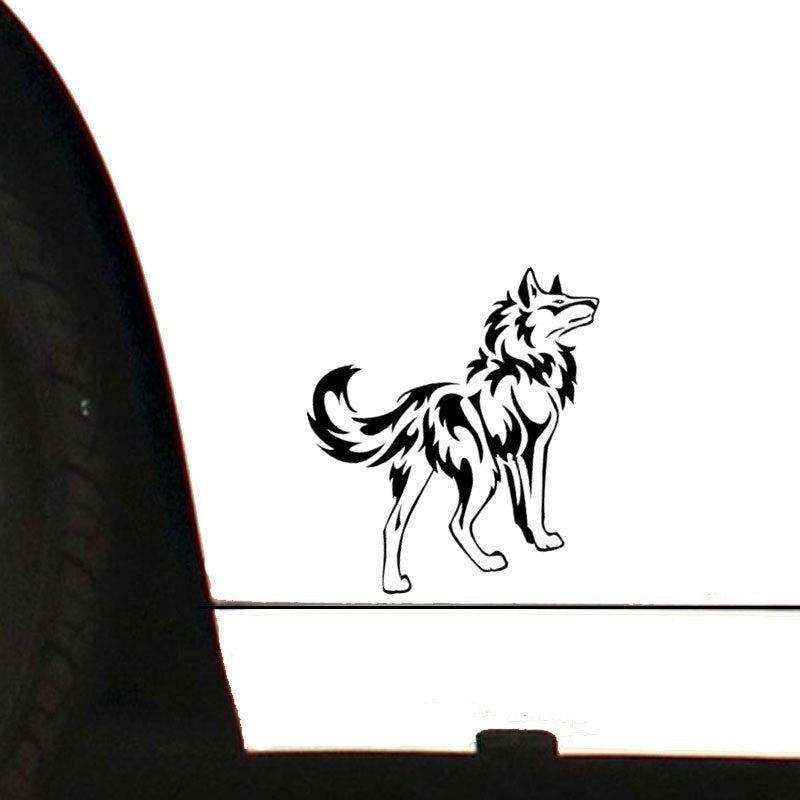 14.4CM*14.1CM Fashion Animal Wolf Car Sticker Vinyl  Car Styling Decals