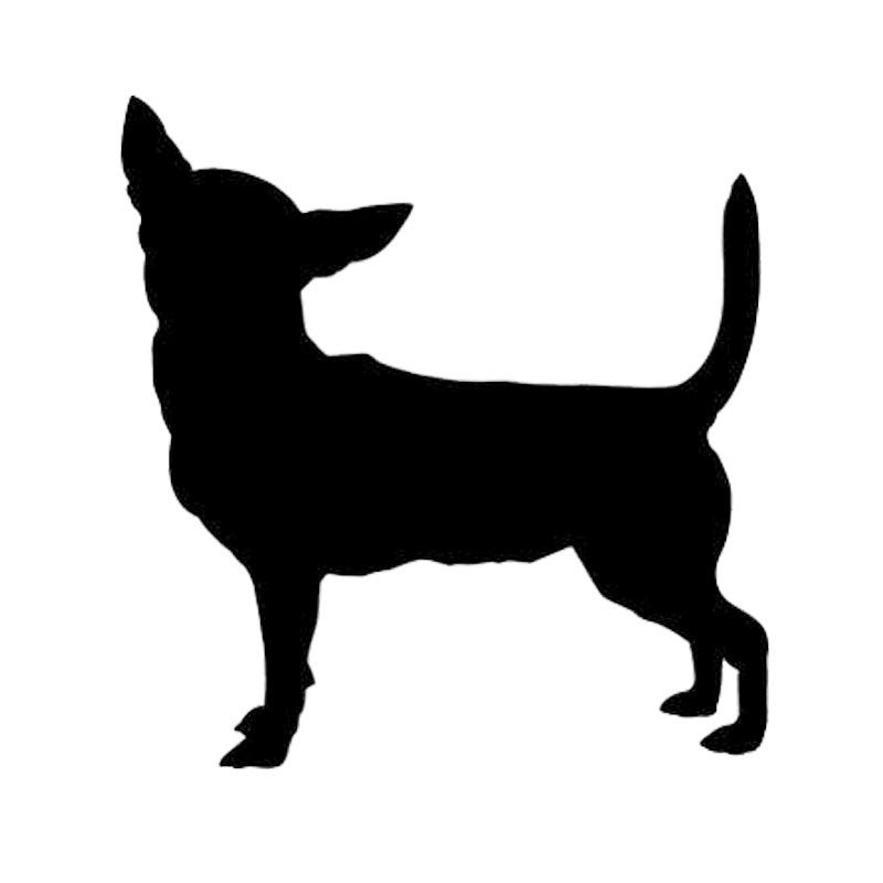 11.1cm*11.6cm Car Sticker Chihuahua Dog Cute Animal Window Stickers Personalized Cartoon Vinyl Decal Accessories