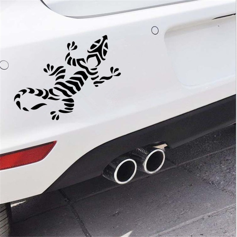 12.4cm*15.5cm Novelty Gecko Lizard Car Sticker  Fashion Vinylg Decoration Waterproof Decal