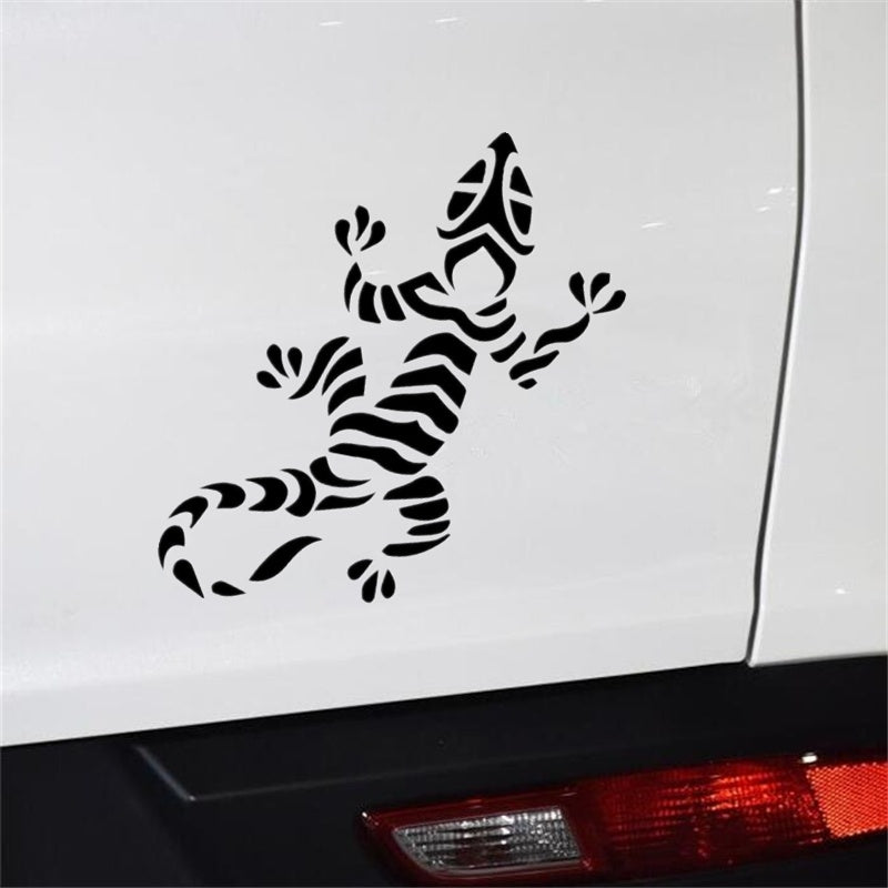 12.4cm*15.5cm Novelty Gecko Lizard Car Sticker  Fashion Vinylg Decoration Waterproof Decal