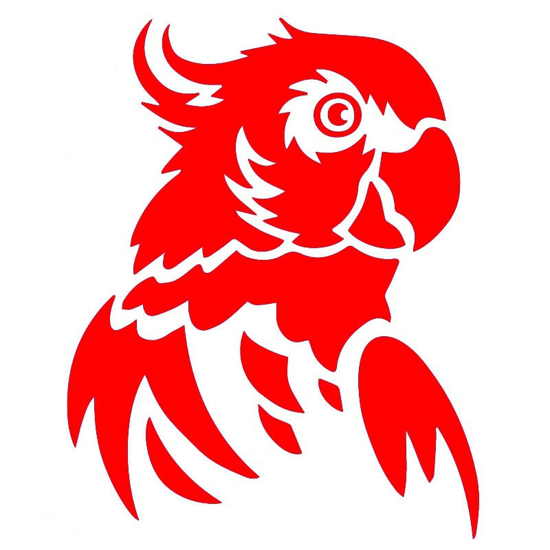 12cm*15.1cm Parrot Car Sticker Vinyl Decal Car Styling Home Decoration Window Sticker