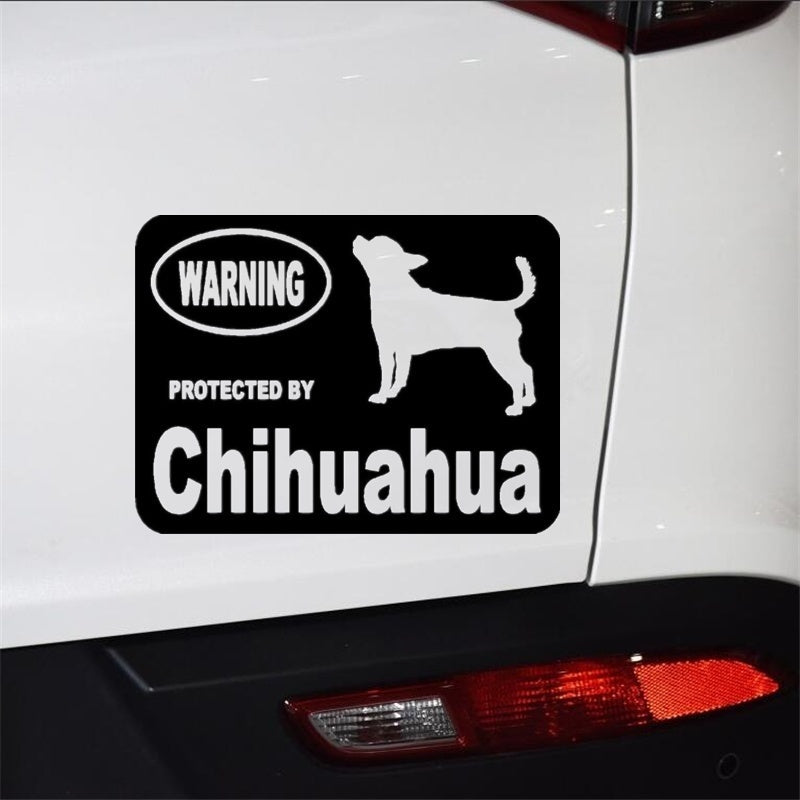 Creative Car Sticker Fashion By Chihuahua Protected Dog Animal Stickers Car Accessories Vinyl Decal