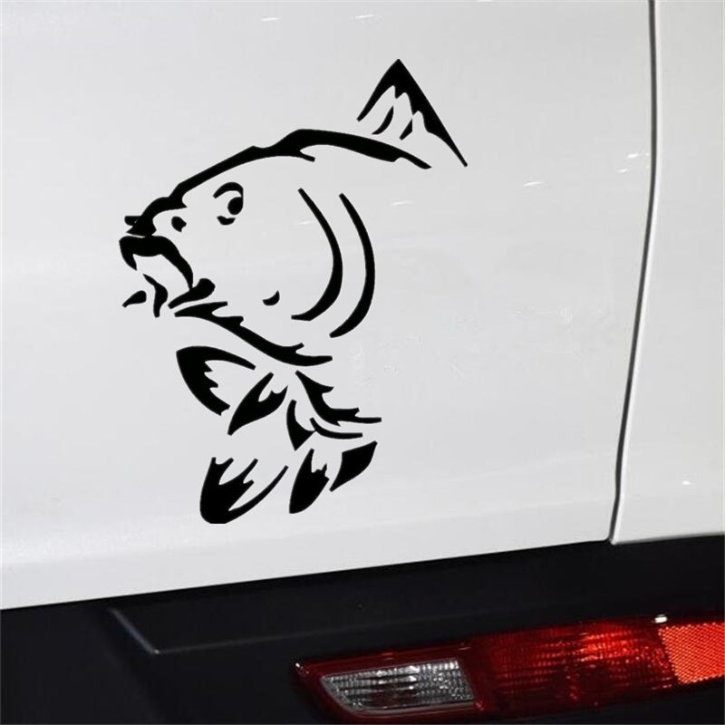 9.9cm*13.2cm Funny Fish Window Decorative Decals Classic Fashion Accessories Car Styling Vinyl Car Sticker