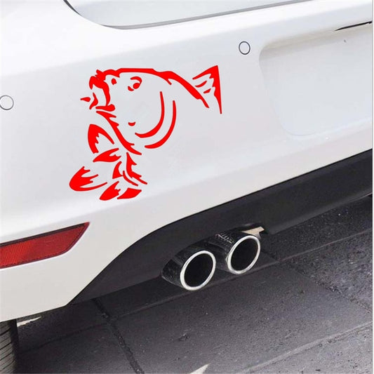 9.9cm*13.2cm Funny Fish Window Decorative Decals Classic Fashion Accessories Car Styling Vinyl Car Sticker