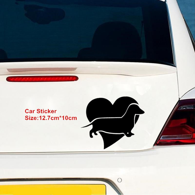 12.7cm*10cm I Love My Dog Car Sticker Car Window Decal Vinyl Sticker Home Decoration Personality Stickers