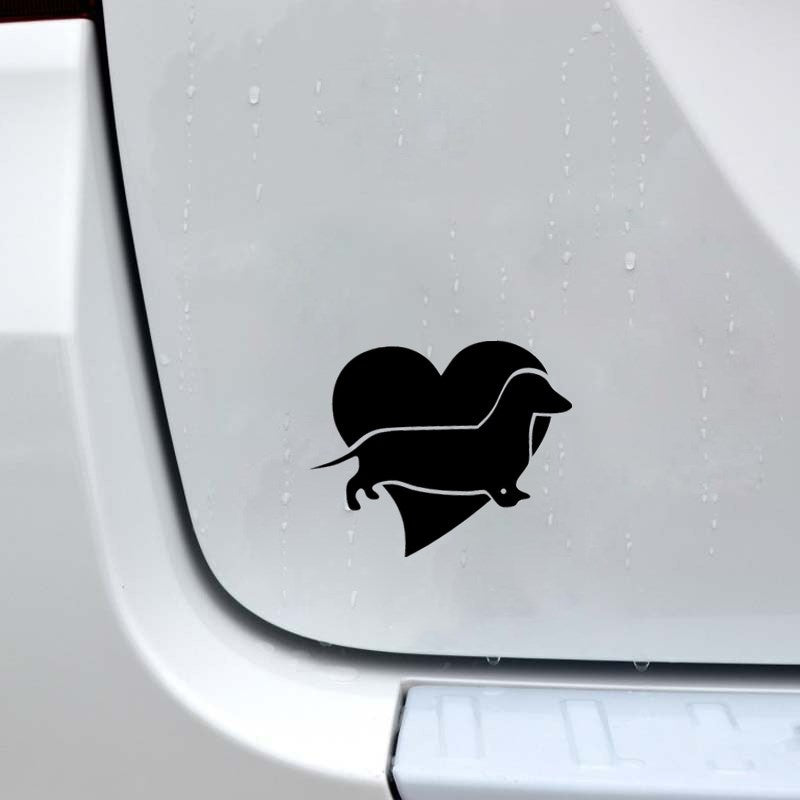 12.7cm*10cm I Love My Dog Car Sticker Car Window Decal Vinyl Sticker Home Decoration Personality Stickers
