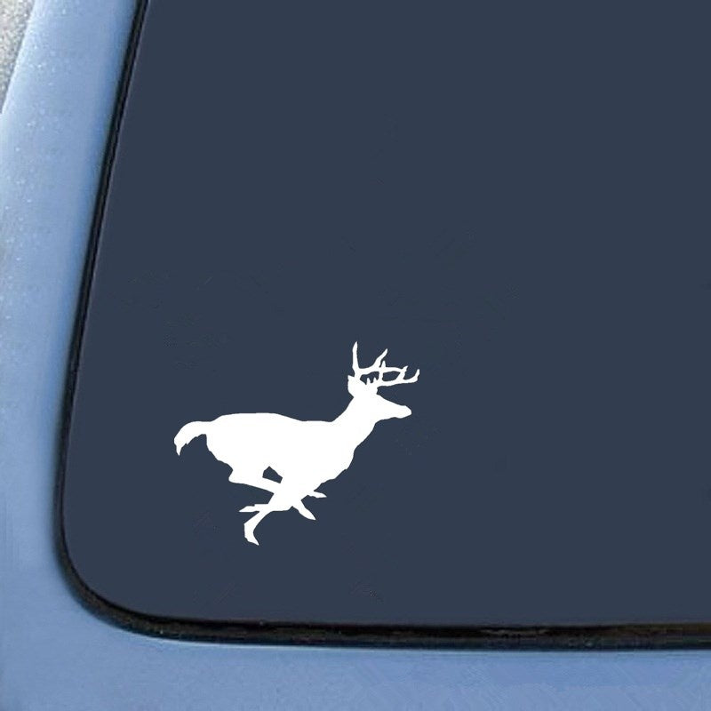 15.2cm*12.6cm Running Deer Fashion Stickers Car Styling Decal Hunting Vinyl Car Sticker