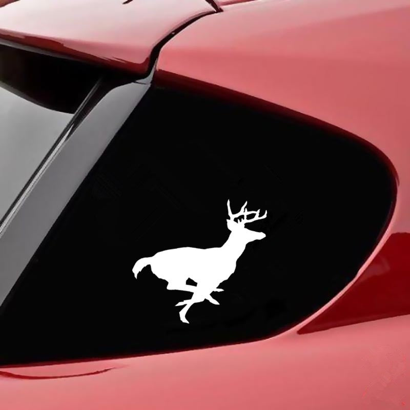 15.2cm*12.6cm Running Deer Fashion Stickers Car Styling Decal Hunting Vinyl Car Sticker