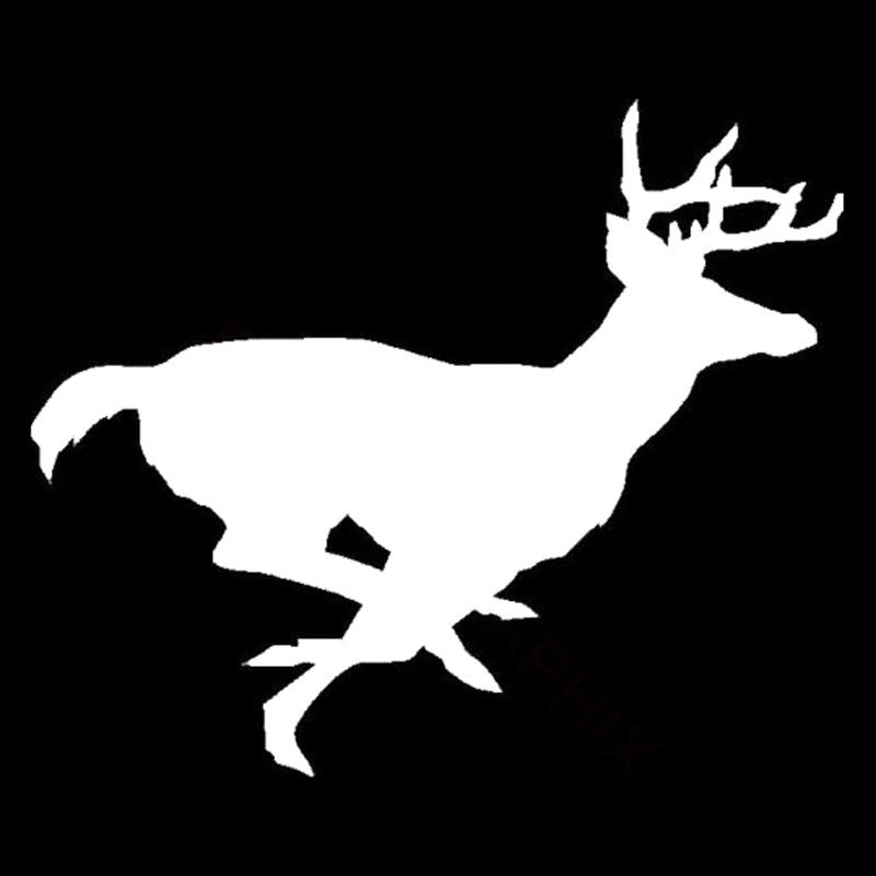 15.2cm*12.6cm Running Deer Fashion Stickers Car Styling Decal Hunting Vinyl Car Sticker