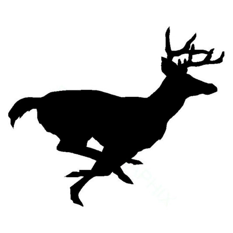 15.2cm*12.6cm Running Deer Fashion Stickers Car Styling Decal Hunting Vinyl Car Sticker