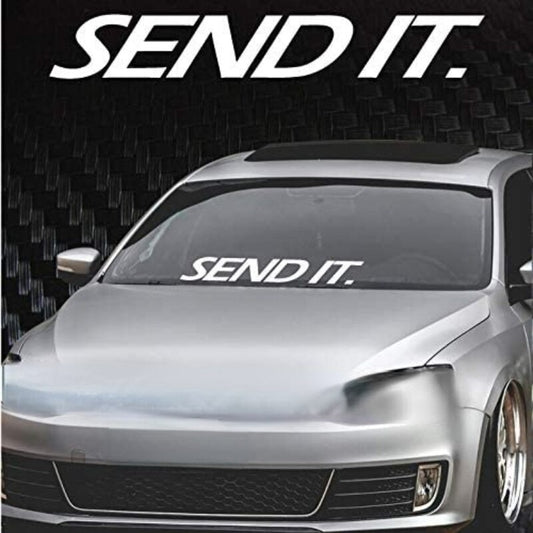 6"x33" Send It Windshield Banner Decal / Sticker Car Sticker Car Decal