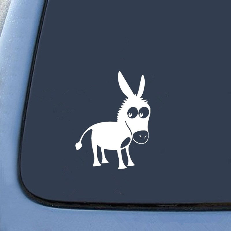 15.5CM*11.9CM Animal Donkey Car-Styling Car Sticker Decor Vinyl Decal 6 Colors
