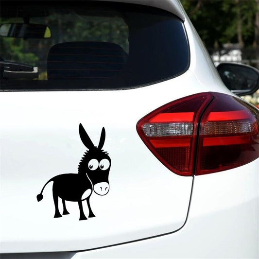 15.5CM*11.9CM Animal Donkey Car-Styling Car Sticker Decor Vinyl Decal 6 Colors