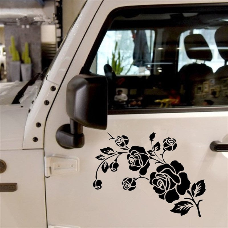 17.2cm*12.9cm Flowers Fashion Car Styling Stickers Car Decals and Sticker Car Body Window Stickers