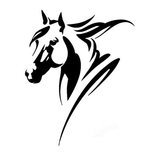 13.5cm*16.9cm Horse Animal Decals Styling Vinyl Car Sticker (6 Colors)