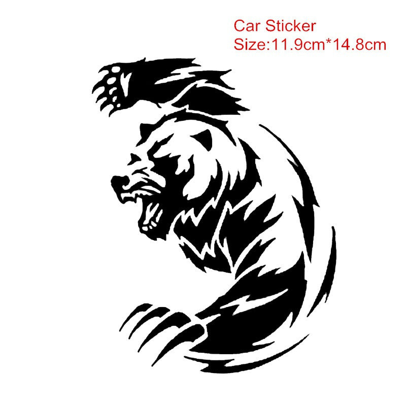 11.9cm*14.8cm Bear Animal Car Stickers Vinyl Decoration Bumper Window Rear Windshield Decal