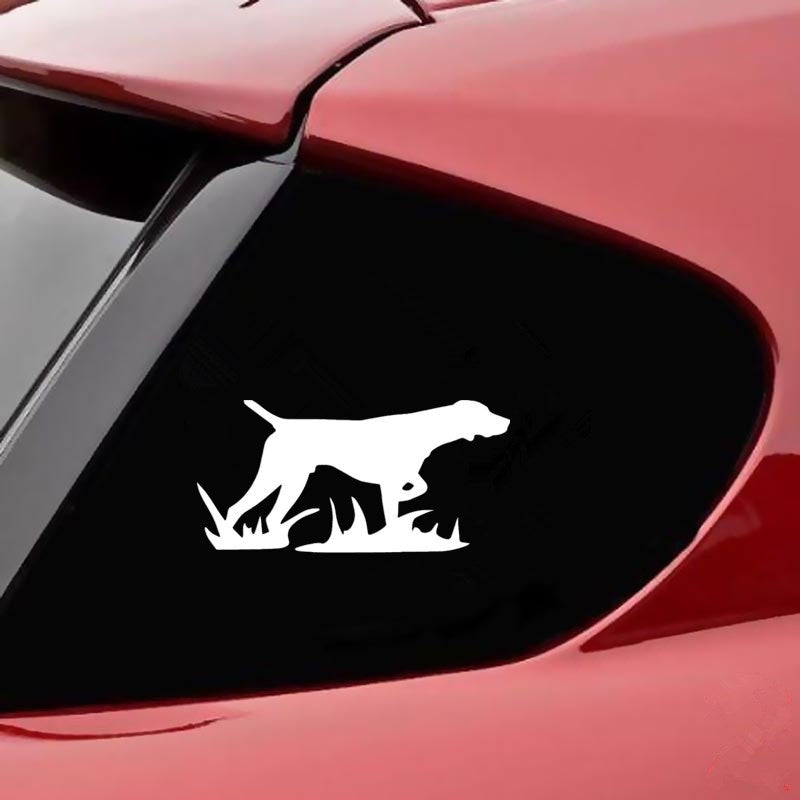 17.8cm*8.7cm Hunting Dogs Car Stickers Stylish Vivid Vinyl Decal Car Styling Bumper Accessories 6 Colors