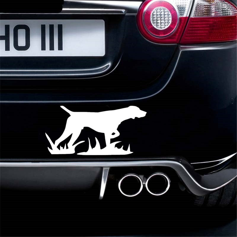 17.8cm*8.7cm Hunting Dogs Car Stickers Stylish Vivid Vinyl Decal Car Styling Bumper Accessories 6 Colors