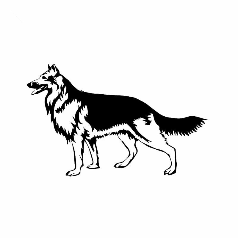 15cm*9.4cm Creative Car Sticker German Shepherd Vinyl Decal Animal Pattern Decor Home Wall Decal 6 Colors