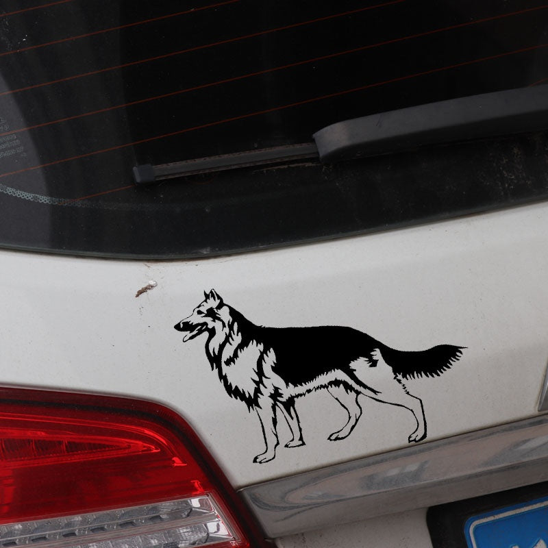 15cm*9.4cm Creative Car Sticker German Shepherd Vinyl Decal Animal Pattern Decor Home Wall Decal 6 Colors