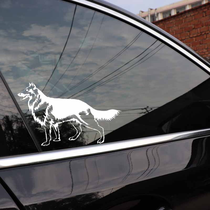 15cm*9.4cm Creative Car Sticker German Shepherd Vinyl Decal Animal Pattern Decor Home Wall Decal 6 Colors