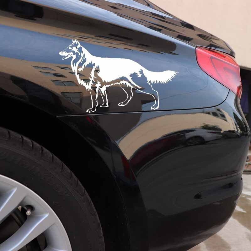 15cm*9.4cm Creative Car Sticker German Shepherd Vinyl Decal Animal Pattern Decor Home Wall Decal 6 Colors