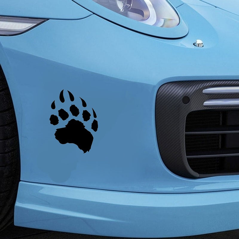 11.4cm * 15.2cm Cartoon Animal Bear Paw Car Sticker Vinyl Decal Home Decoration Stickers