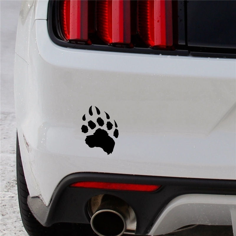 11.4cm * 15.2cm Cartoon Animal Bear Paw Car Sticker Vinyl Decal Home Decoration Stickers