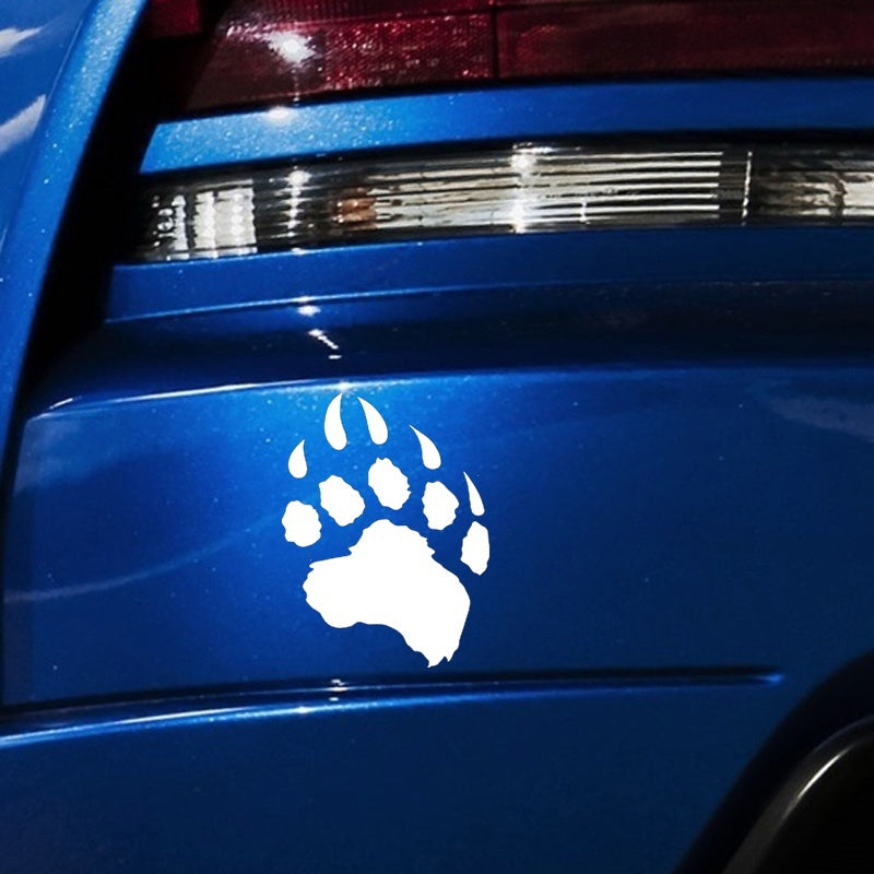 11.4cm * 15.2cm Cartoon Animal Bear Paw Car Sticker Vinyl Decal Home Decoration Stickers
