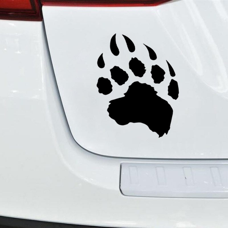 11.4cm * 15.2cm Cartoon Animal Bear Paw Car Sticker Vinyl Decal Home Decoration Stickers