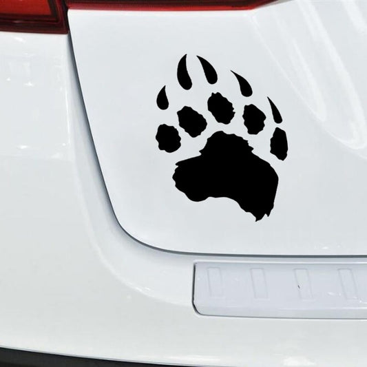 11.4cm * 15.2cm Cartoon Animal Bear Paw Car Sticker Vinyl Decal Home Decoration Stickers
