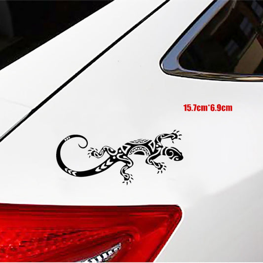 15.7cm*6.9cm Funny Reptile Lizard Pattern Decor Car Stickers Vinyl Bumpers Car Window Decal 6 Colors