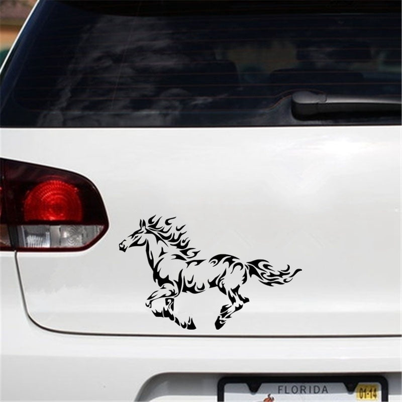 16.2cm*10.2cm Personality Horse Car Stickers Car Styling Vinyl Car Window Sticker Laptop Stickers