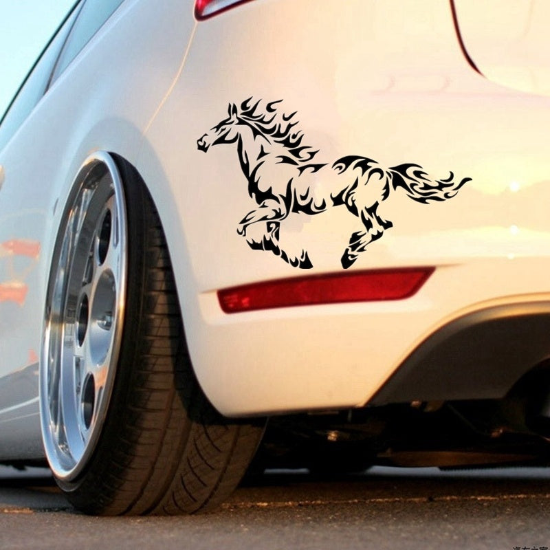 16.2cm*10.2cm Personality Horse Car Stickers Car Styling Vinyl Car Window Sticker Laptop Stickers
