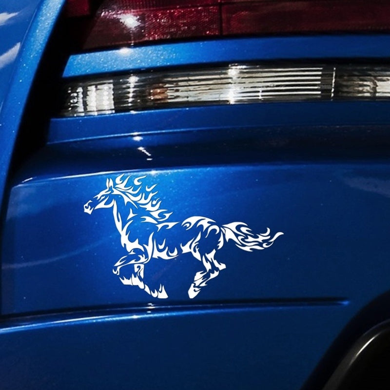 16.2cm*10.2cm Personality Horse Car Stickers Car Styling Vinyl Car Window Sticker Laptop Stickers