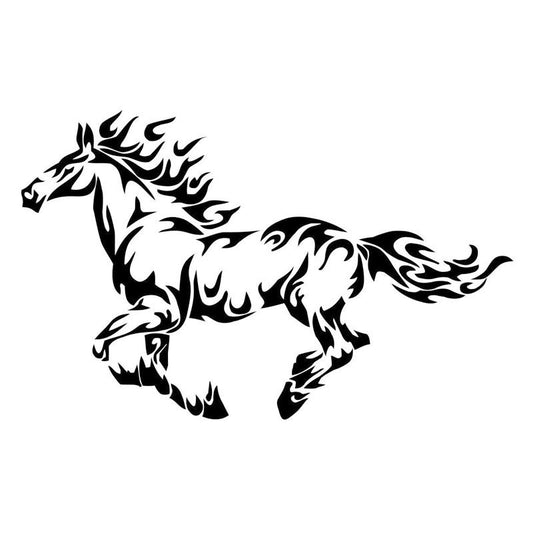 16.2cm*10.2cm Personality Horse Car Stickers Car Styling Vinyl Car Window Sticker Laptop Stickers