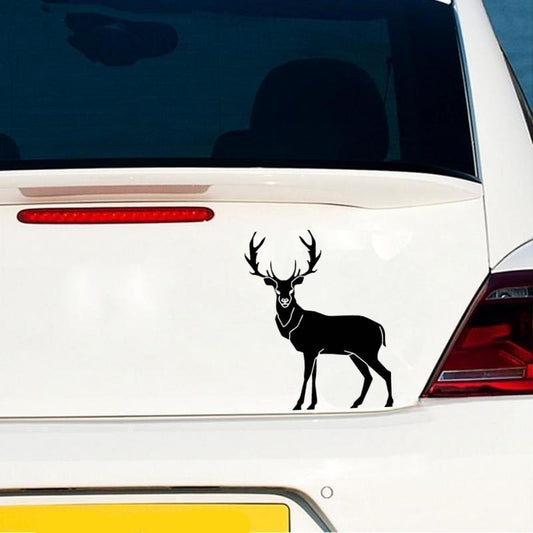 11.3cm*14cm Deer Car Decal Personality Animal Pattern Car Accessories Home Decoration Window Sticker 6 Colors
