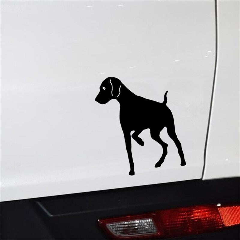 10.7cm*12.7cm Lovely Pointer Dog Vinyl Decal Creative Funny Animal Window Stickers Car Accessories
