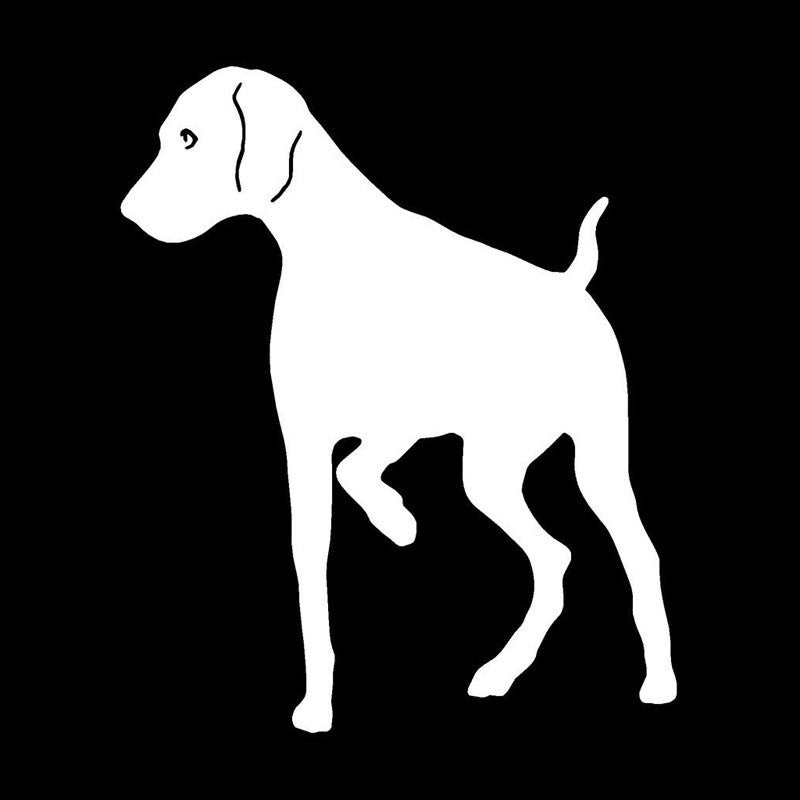 10.7cm*12.7cm Lovely Pointer Dog Vinyl Decal Creative Funny Animal Window Stickers Car Accessories