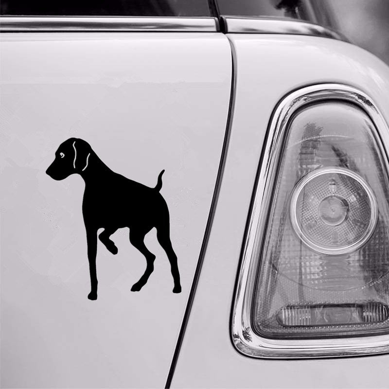 10.7cm*12.7cm Lovely Pointer Dog Vinyl Decal Creative Funny Animal Window Stickers Car Accessories