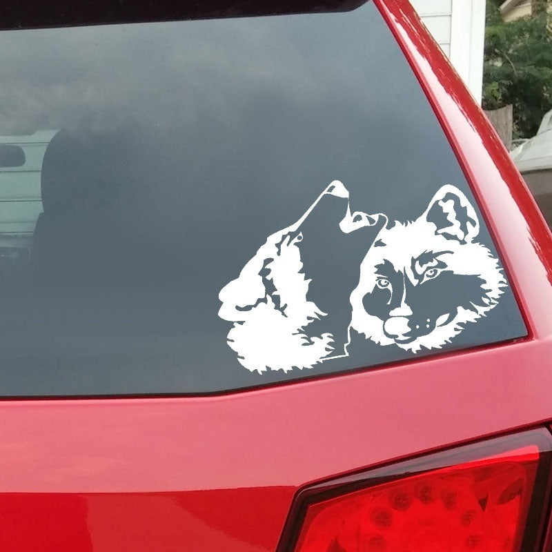 15CM*9.6CM Dog Animal Art Vinyl Decal Car Sticker Home Decoration Stickers