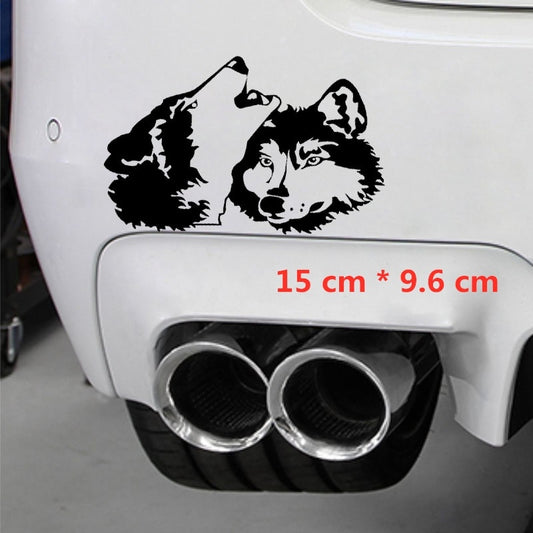 15CM*9.6CM Dog Animal Art Vinyl Decal Car Sticker Home Decoration Stickers