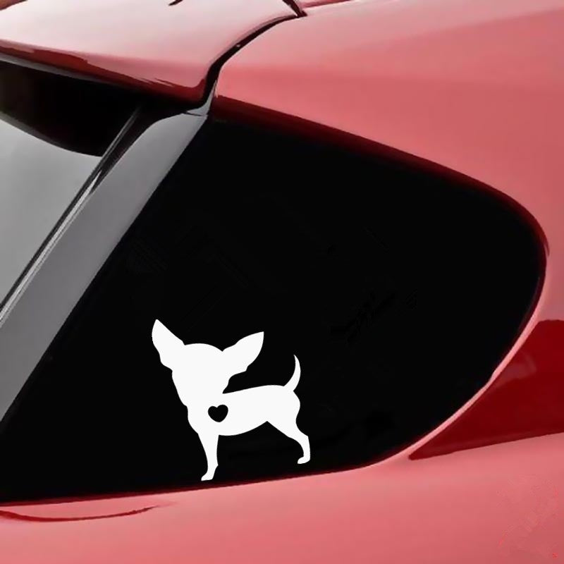 12cm*10cm I Love My Dog Interesting Vinyl Car Sticker Animal Pattern  Car Windows Body Decal Decoration 6 Colors