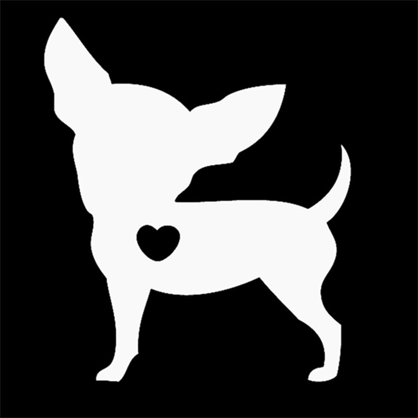 12cm*10cm I Love My Dog Interesting Vinyl Car Sticker Animal Pattern  Car Windows Body Decal Decoration 6 Colors