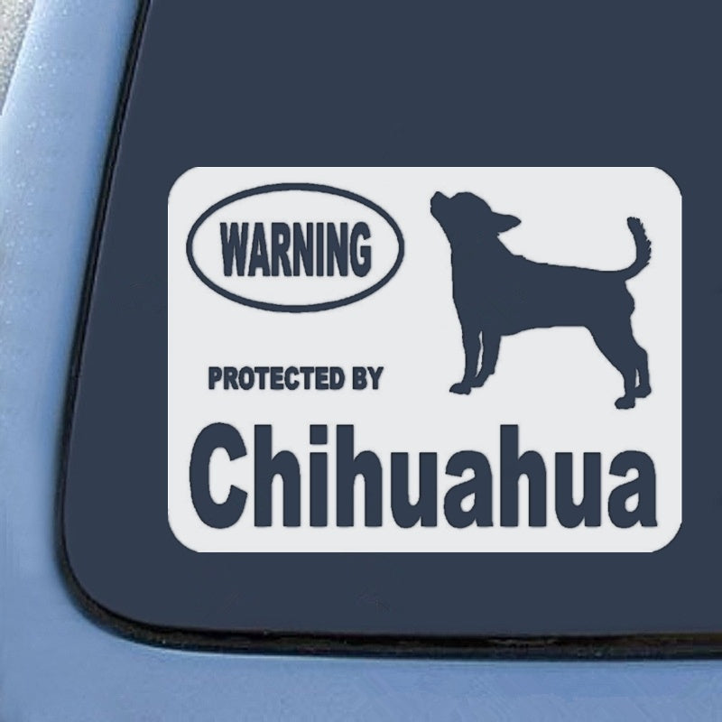 Creative Car Sticker Fashion By Chihuahua Protected Dog Animal Stickers Car Accessories Vinyl Decal