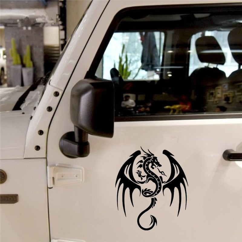 14.3cm*16.5cm Ancient Animal Dragon Stylish Car Accessories Vinyl Car Stickers and Decals