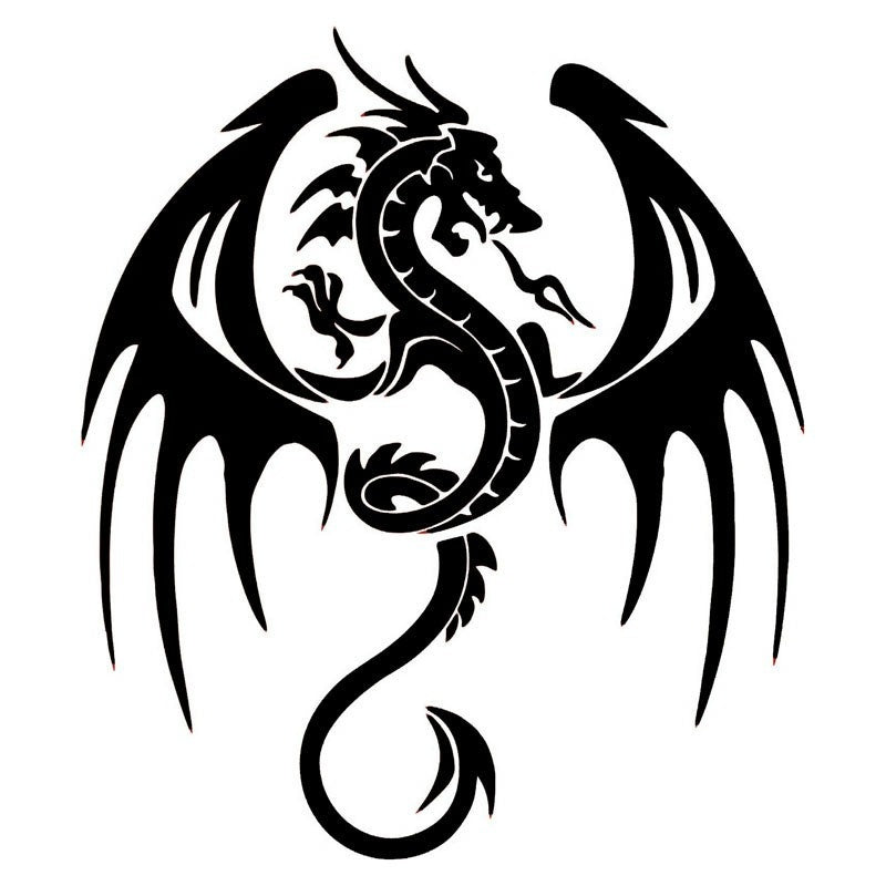 14.3cm*16.5cm Ancient Animal Dragon Stylish Car Accessories Vinyl Car Stickers and Decals
